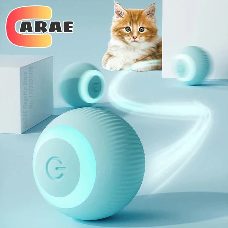 Bola Interactiva Automática para Gatos — 2 Modos de Juego