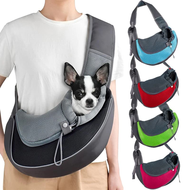 Bolsa Bandolera Transportadora para Mascotas Pequeñas