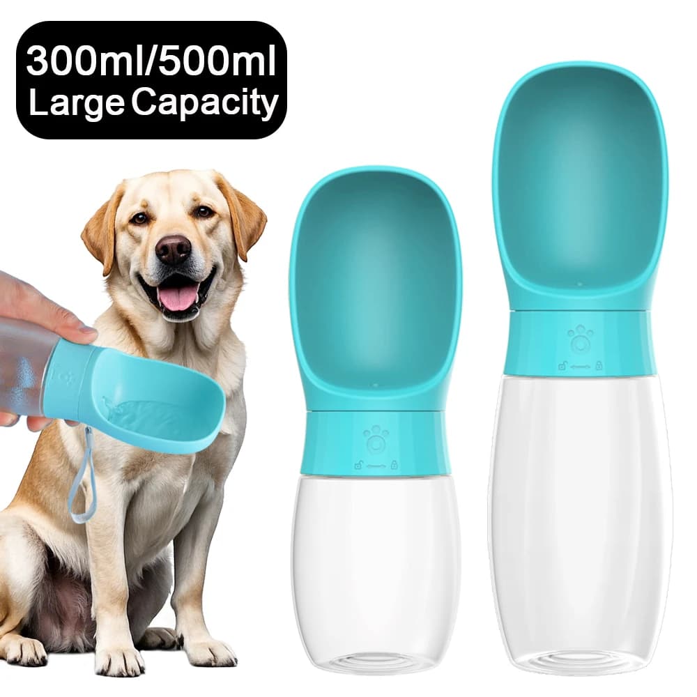 Botella de Agua Portátil para Perros — 300 ml / 500 ml